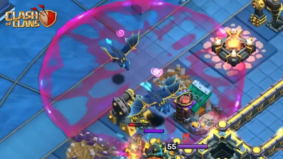 The Angry Spell's pink area-of-effect aura cast over attacking troops, June 2026 sneak peek