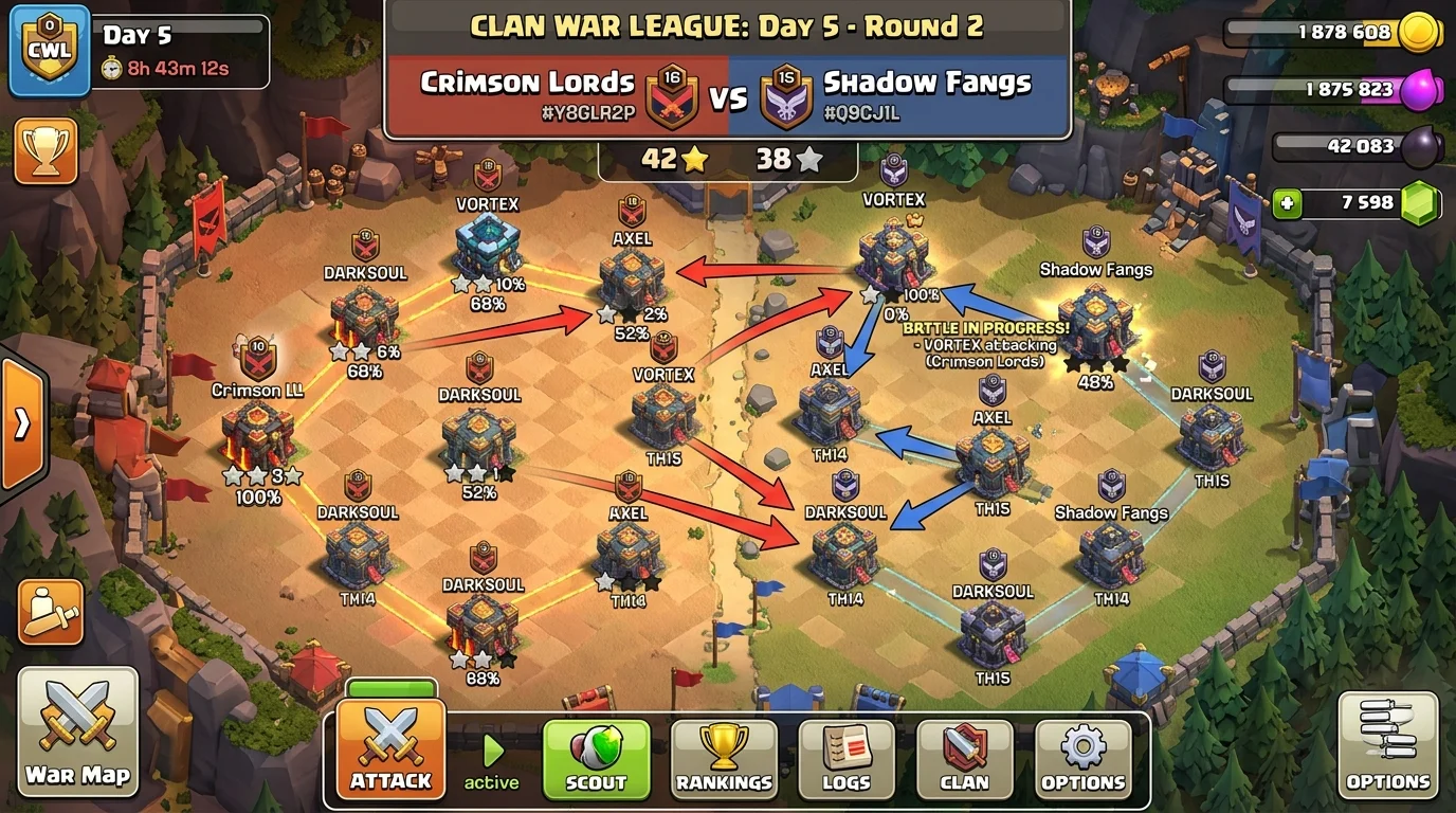 Historic stone fortress with multiple towers perched on a hilltop overlooking the surrounding valley symbolizing strategic elevated positioning in Clash of Clans defense