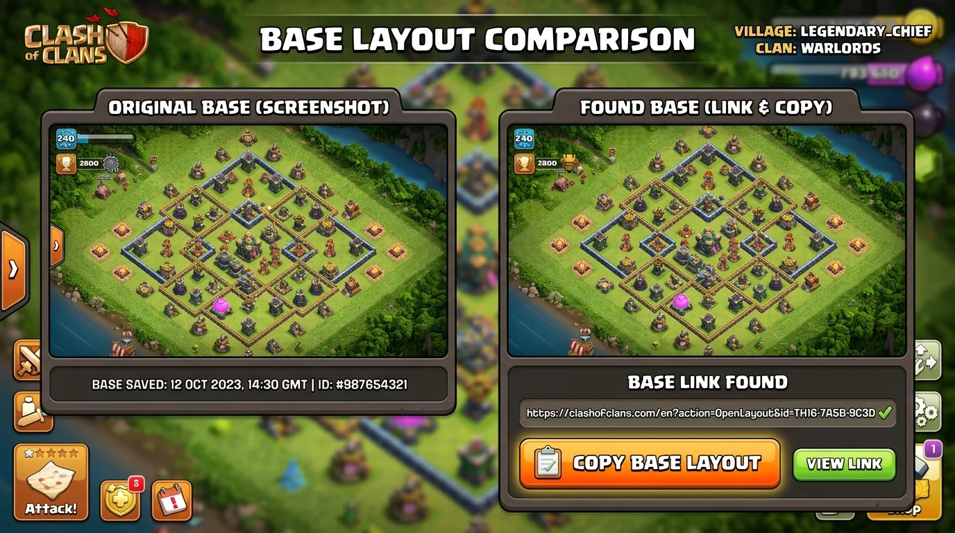 Young man focused on playing a mobile strategy game on his smartphone representing Clash of Clans players searching for base layouts