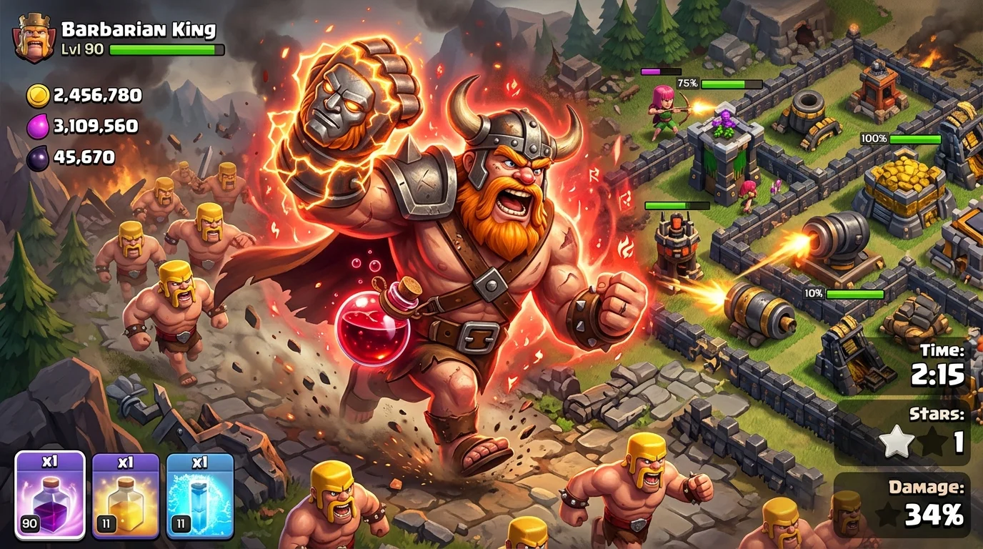 Full suit of medieval plate armor on display at a fortress representing the Barbarian King fully equipped for battle